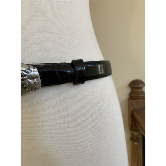 The Ben Amun/Isaac Manevitz luxury Black Leather Belt main image 8